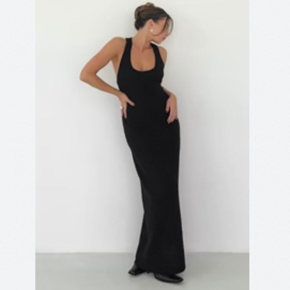 NWT Rumored Cloud Nine Maxi Dress Black